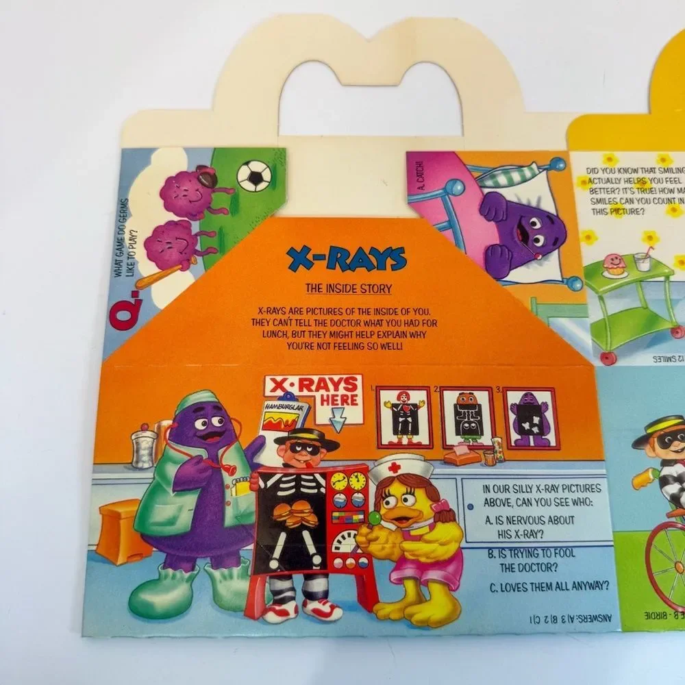90s Vintage McDonalds & Medline Healing Through Happiness Happy Meal Box | 1995